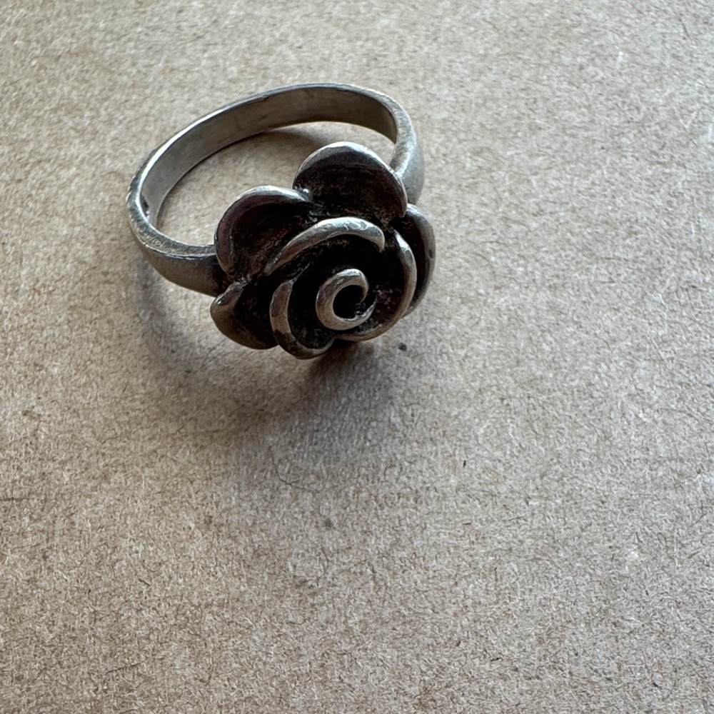 Silver Rose Ring 925